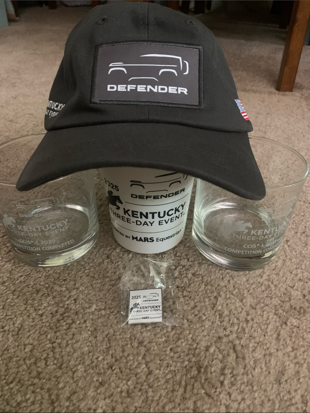 Defender Charcoal Baseball Cap Kentucky Three Day 2025 Defender Charcoal Baseball Cap Kentucky Three Day 2025